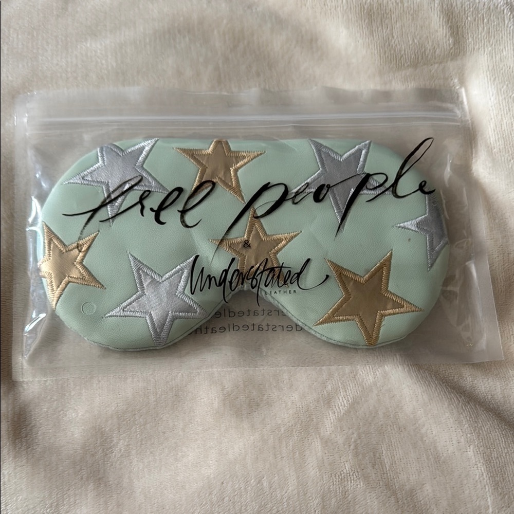 NEW Free People & Understated Leather Mint Green Eye Mask